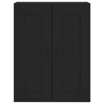 Highboard Black 69.5x34x180 cm Engineered Wood 3199634