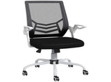 Mesh Office Chair, Computer Desk Chair with Flip-up Armrests, Lumbar Back Support and Swivel Wheels, T3398P330551