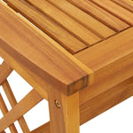 ZNTS Garden Side Table Brown 45x45x50 cm Solid Acacia Wood 4106452