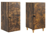 Cabinet Set 2 pcs Smoked Oak Engineered Wood 3416453