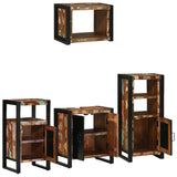 Bathroom Furniture Set 4 pcs Multicolour Solid Reclaimed Wood 3305671