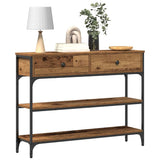 Console Table Old Wood 100 x 25 x 75 cm Engineered Wood 863511