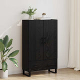 Highboard Black Oak 69.5 x 30 x 115 cm Engineered Wood 882498