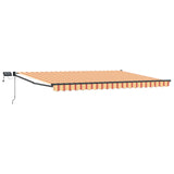 Manual Retractable Awning with LEDs Multicolour 4 x 2 m 3419406