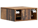Wall-Mounted Bedside Cabinet 2 pcs Old Wood 33 x 34.5 x 20 cm 898442