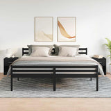 Bedside Cabinets 2 pcs with Drawer Black 40x34x50 cm 858770