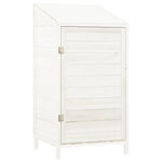 Garden Shed White 55x52x112 cm Solid Wood Fir 152179