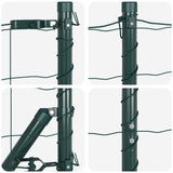 Welded Wire Fence with Concrete Base 25 x 1.2 m 3350865