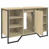 Bathroom Sink Cabinet Sonoma Oak 91x35x60 cm Engineered Wood 848665