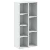 Bookcase White 50x25x105 cm Engineered Wood 852789