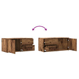 TV Cabinet Old Wood 80x34x35.5 cm Engineered Wood 856010
