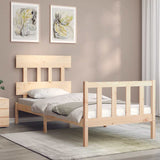 Bed Frame without Mattress Single Solid Wood Pine 3193301