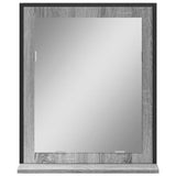 Bathroom Mirror with Shelf Grey Sonoma 50x12x60 cm Engineered Wood 842419