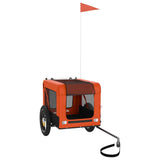 Pet Bike Trailer Orange and Black Oxford Fabric&Iron 93907
