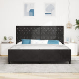 ZNTS Bed Frame Black 200x200 cm Velvet 3344899