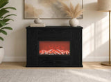 Electric Fireplace Black Oak 47 x 18 x 48 cm Engineered wood 8021064