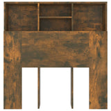 Headboard Cabinet Smoked Oak 100x19x103.5 cm 817243