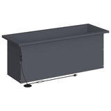 Garden Planter with LED Antracite 30 x 80 x 30 cm Steel 8008102