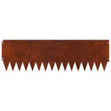 Lawn Edging 20 pcs 103 x 30 cm Steel Rusty 8008517
