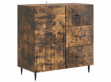 Sideboard Smoked Oak 66 x 34.5 x 89.5 cm Engineered Wood 894860