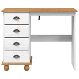 Writing Desk ASKIM White 95 x 40 x 75 cm Solid Pine Wood 4105450