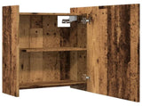 Bathroom Mirror Cabinet Old Wood 62.5x20.5x64 cm Engineered Wood 856177