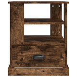 Side Table Smoked Oak 50x50x60 cm Engineered Wood 816413