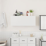 Bathroom Wall Cabinet White 100x25x40 cm Engineered Wood 860103