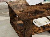 Coffee Table Smoked Oak 51 x 50 x 50 cm Engineered Wood 8000200