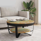 244674 Coffee Table Solid Reclaimed Wood 65x32 cm