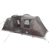 Family Tent Tunnel 6-Person Brown Waterproof 4009420