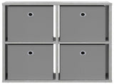 Sideboard with Drawer Concrete Grey 59.5 x 27 x 57 cm 8000535