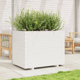 Garden Planter White 90x60x72.5 cm Solid Wood Pine 3282605