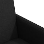 Dining Chairs with Wheel 2 pcs Black 57 x 66 x 94 cm Fabric 42017809