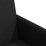 Dining Chairs with Wheel 2 pcs Black 57 x 66 x 94 cm Fabric 42017809