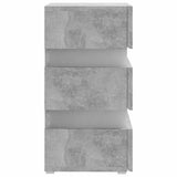 LED Bedside Cabinet Concrete Grey 45x35x67 cm Engineered Wood 326844