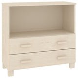 Sideboard HAMAR Honey Brown 85x35x80 cm Solid Wood Pine 340496