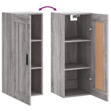 Wall Mounted Cabinet Grey Sonoma 34.5x34x90 cm Engineered Wood 830522