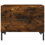 Coffee Tables 2 pcs Smoked Oak 50x50x40 cm Engineered Wood 829407