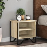 Bedside Cabinet Sonoma Oak 2 pcs 40x30x40 cm Engineered Wood 848497