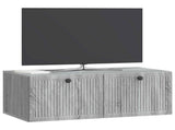 Wall-Mounted TV Cabinet Grey Sonoma 78.5 x 41 x 30 cm 898011