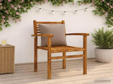 4-Piece Back Cushions PUTTEN 4 pcs 100% Polyester Taupe 945112