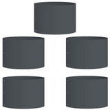 Planter Ring 5 pcs Anthracite 30 x 30 x 20 cm Cold-rolled Steel 873597