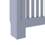 Radiator Cover 2 pcs Grey 112x19x81.5cm Engineered Wood 3403228