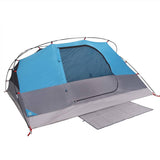 Camping Tent Dome 4-Person Blue Waterproof 94728
