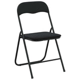 Folding Chair 8 pcs Black 48 x 44 x 78 cm Velvet 42029069