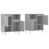 Sideboards 2 pcs Concrete Grey Engineered Wood 3190129