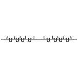 Sliding Door Hardware Kit 400 cm Steel Black 3295754