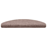 Stair Mats Self-adhesive 30 pcs 65x21x4 cm Light Brown Half Round Large 3365655