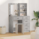 Dressing Table 2 pcs Grey 50 x 41 x 135 cm Engineered wood 3334203